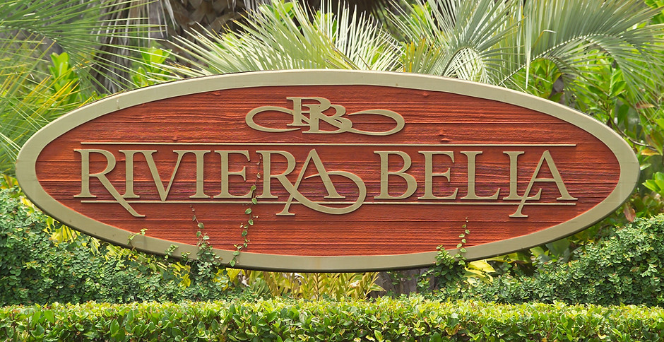 Riviera Bella community entrance sign