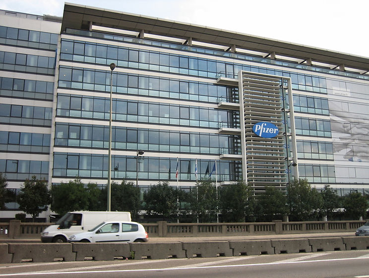 Pfizer office building in Malakoff