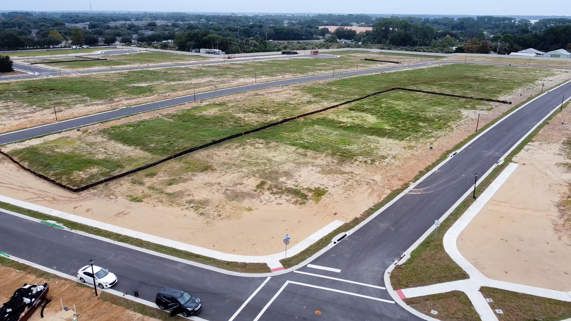 Elmwood development site and roadway