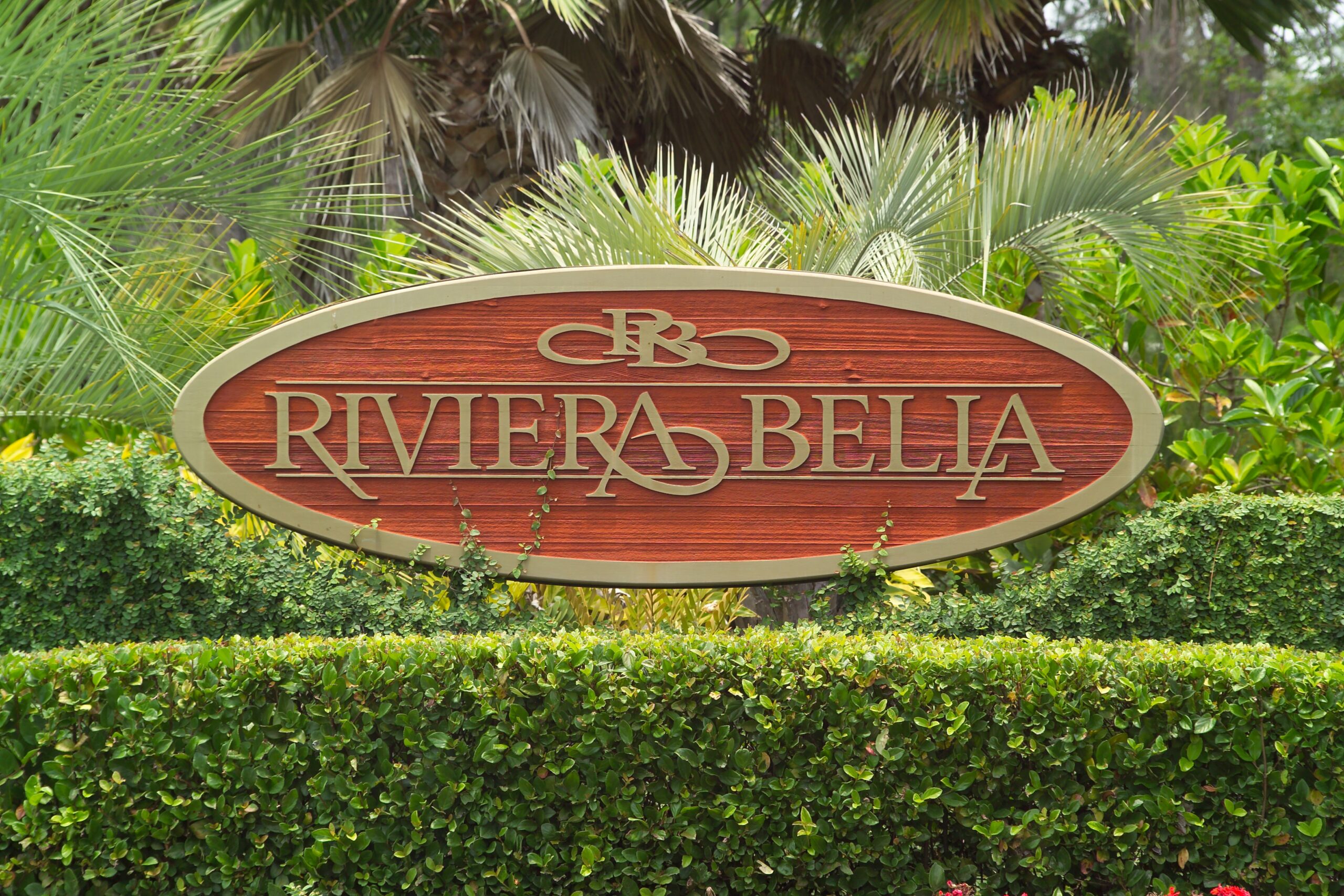 Riviera Bella community entrance sign